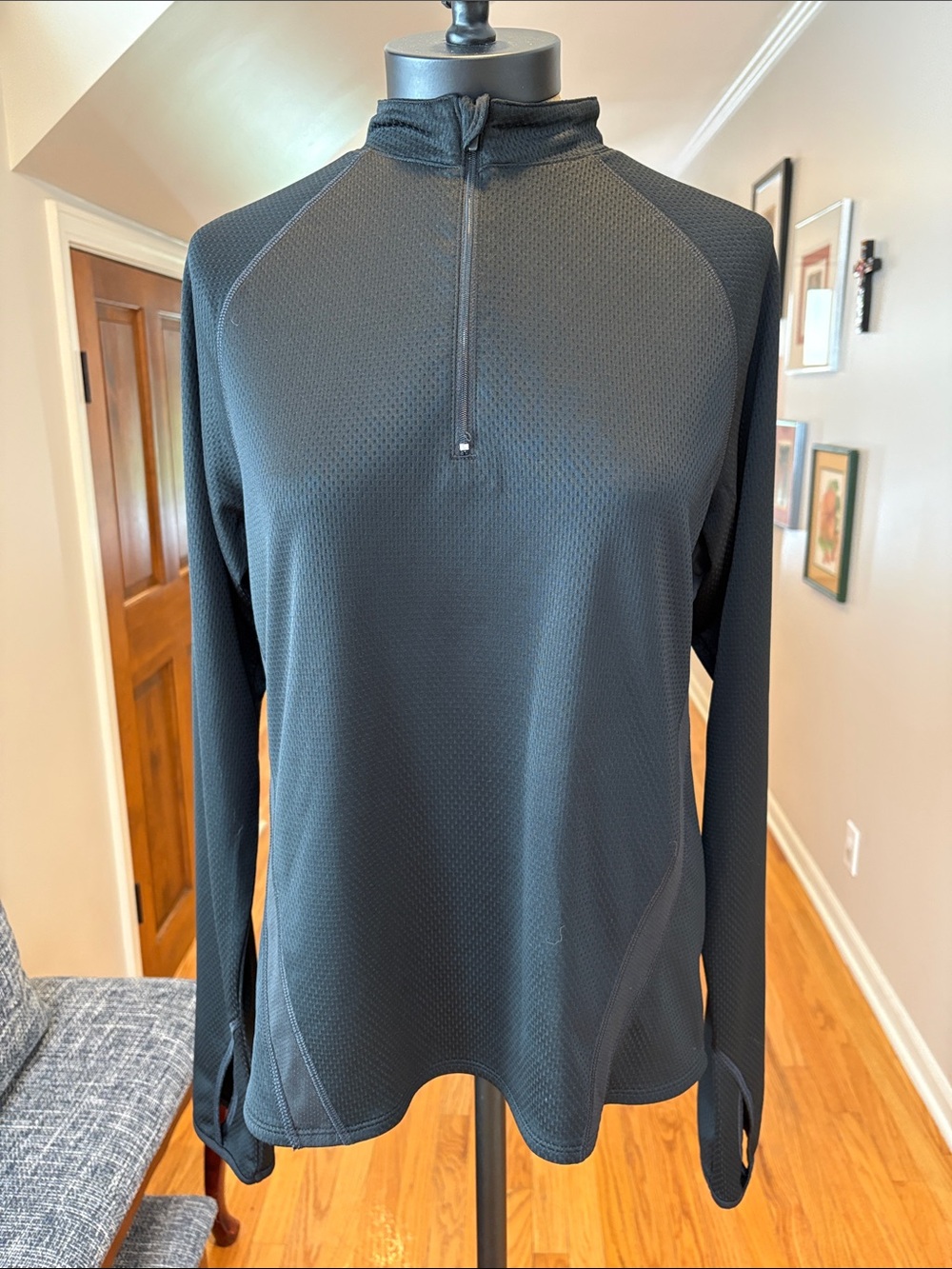 Women’s Black Quarter-Zip Performance Jacket